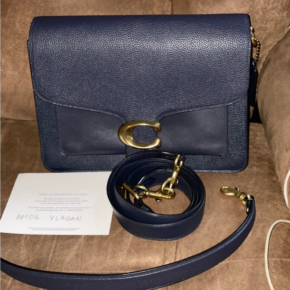 Coach tabby shoulder bag excellent condition . Midnight navy - Picture 10 of 10